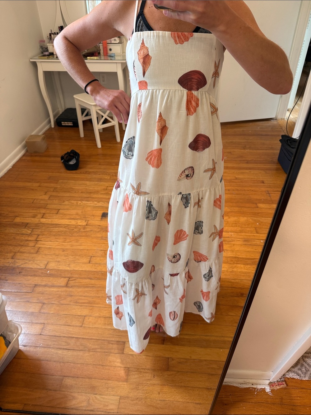 Vici Coastal Calls Seashell Fit And Flare Maxi Dress - Picture 7 of 8